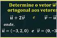 O vetor unitário ortogonal aos vetores u 1,2,3 e v 1,-1,2 é o